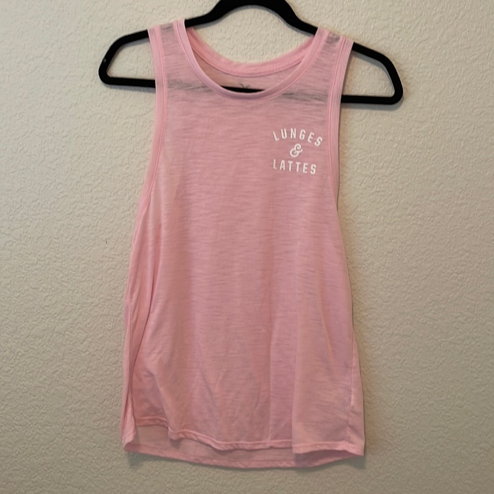 Lunges & Lattes Workout Tank - Size Medium